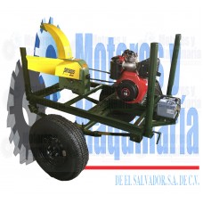Picadora de Zacate PP-600 Motor Diesel 10 HP con Trailer Agricola