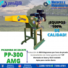 PICADORA DE ZACATE MODELO PP-300 AMG CON MOTOR GASOLINA DE 6.5 HP  