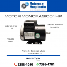 MOTOR MONOFASICO 1 HP