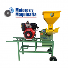 TP-15 CON MOTOR DIESEL DE 10 HP MOLINO DE MARTILLO COMBINADO CON PICADORA DE ZACATE