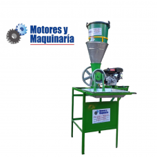 MOLINO DE NIXTAMAL TIPO FAMILIAR DE 1 TOLVA CON MOTOR GASOLINA DE 7 HP
